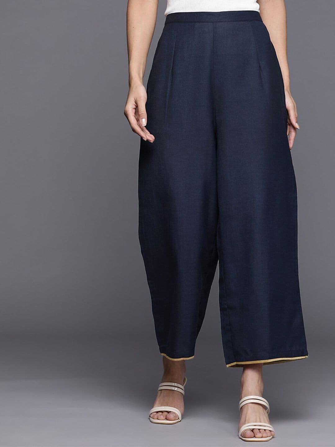 Anouk Women Wide Leg Fit Cotton Ethnic Palazzo - view 1