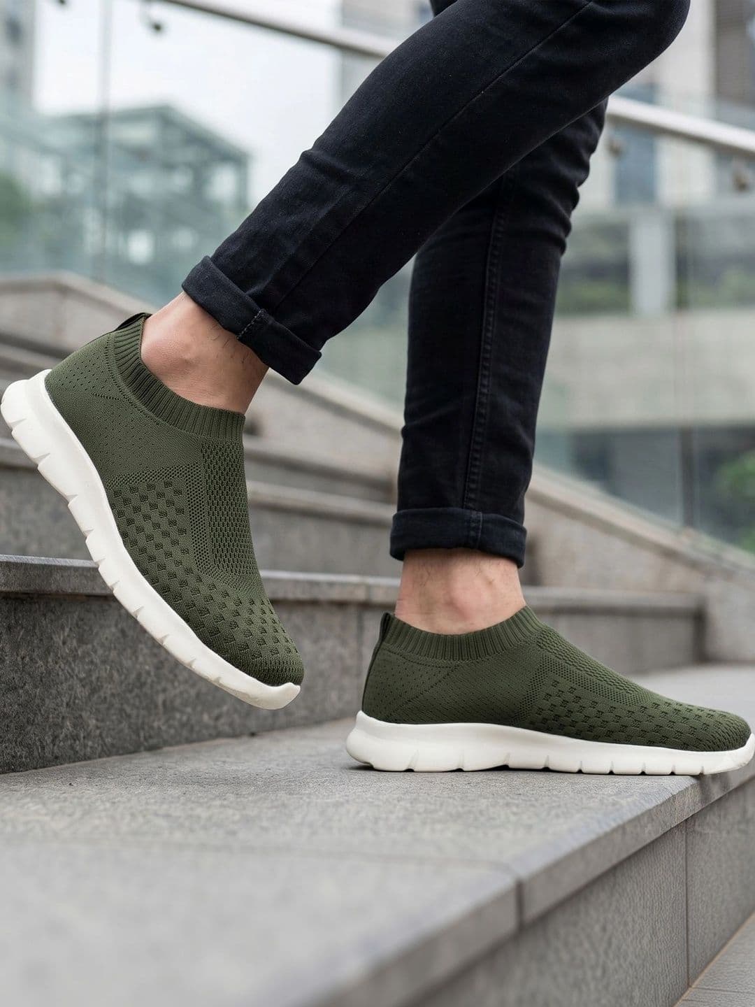 Knight Ace Men Textile Running Shoes - view 1