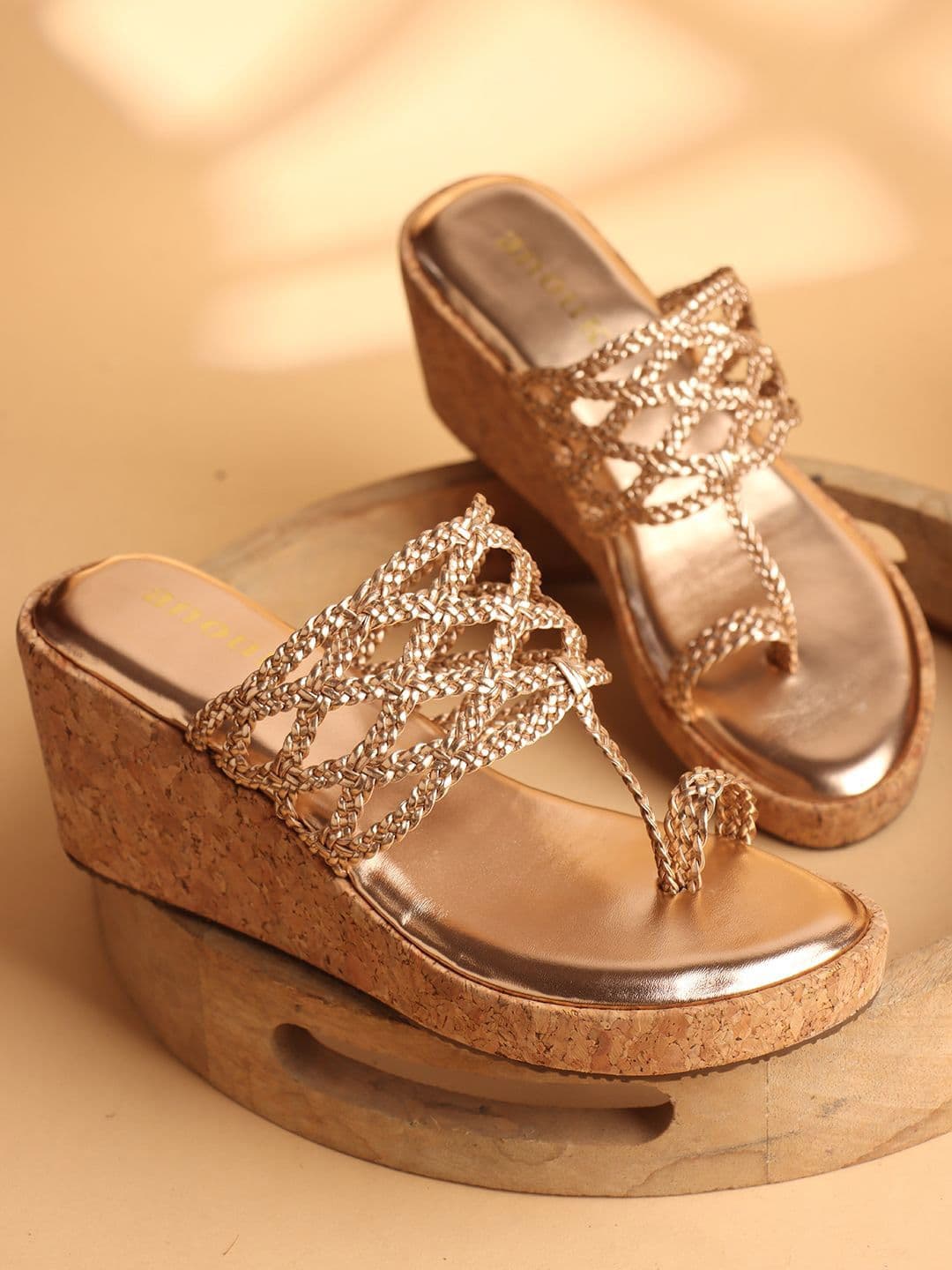 Anouk Ethnic Embellished Wedge Heel Sandals - view 1
