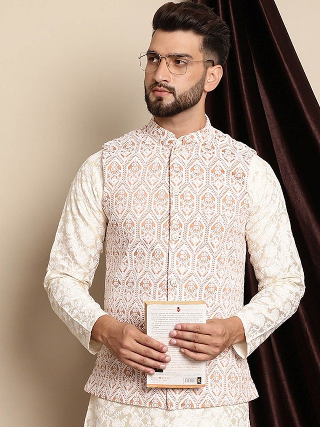 Anouk Embroidered Nehru Jacket - view 1