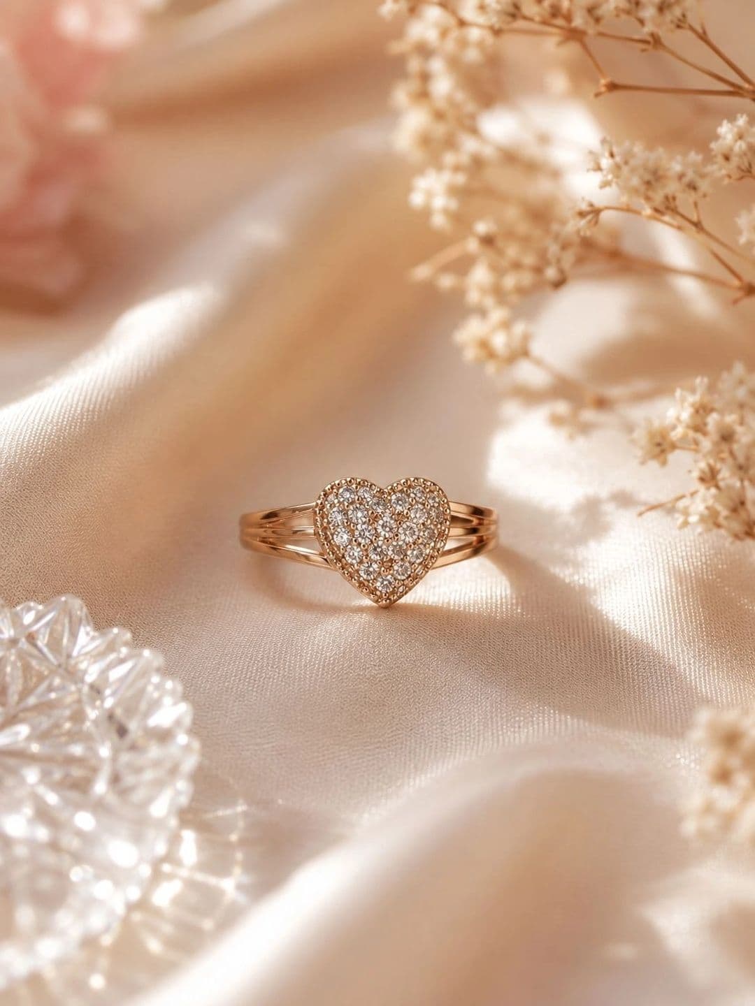 Zeraki Jewels Women Rose Gold-Plated Finger Ring - view 1
