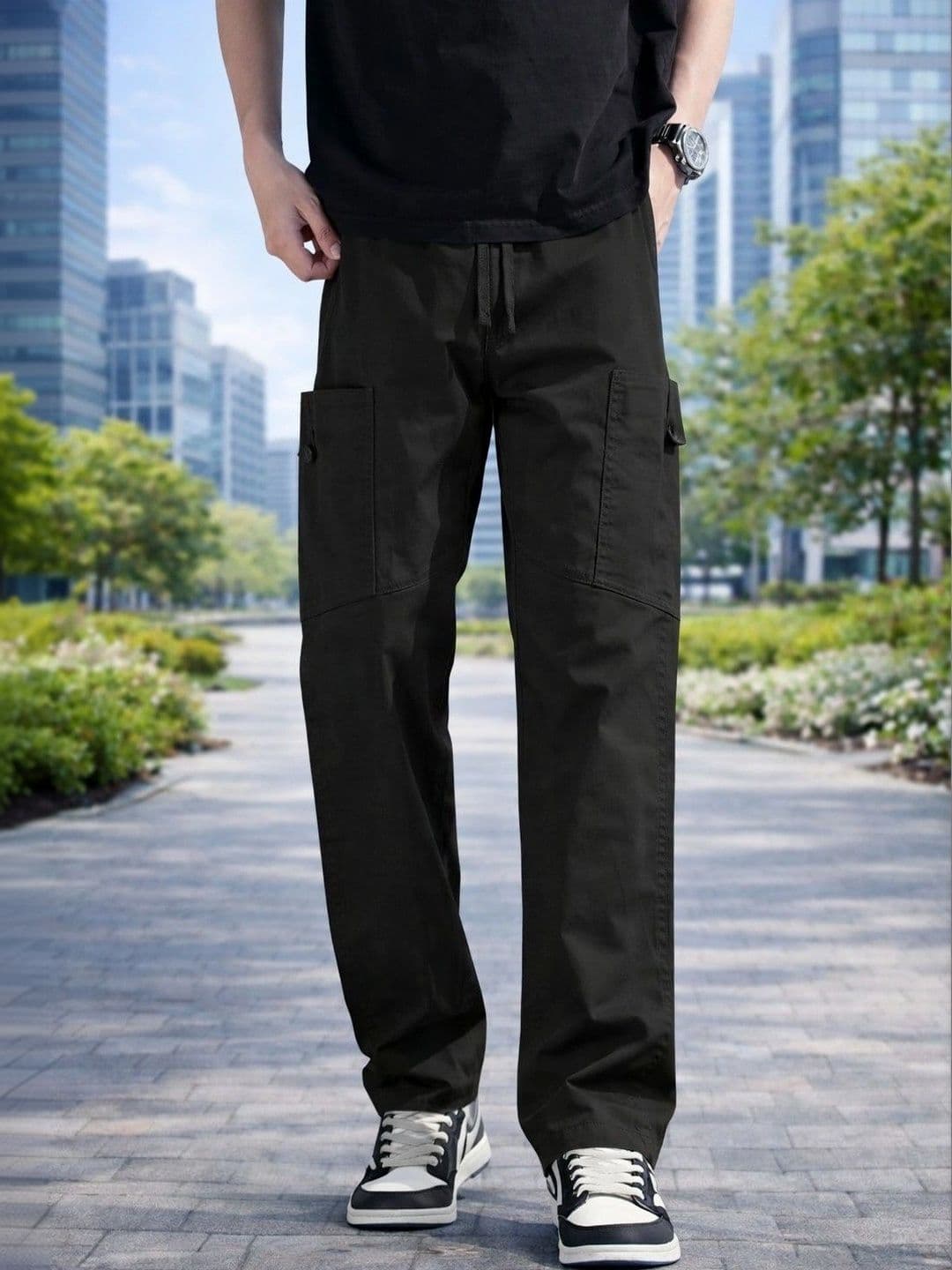 SHREE VANKIYA HANUMANJI FASHION Men Cargos Trousers - view 1