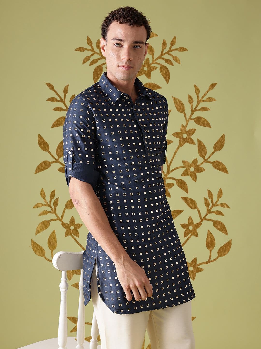 Anouk Printed Curved Hem Kurta - view 1