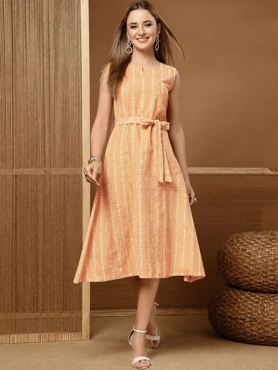 Stylum Print A-Line Midi Dress - view 1