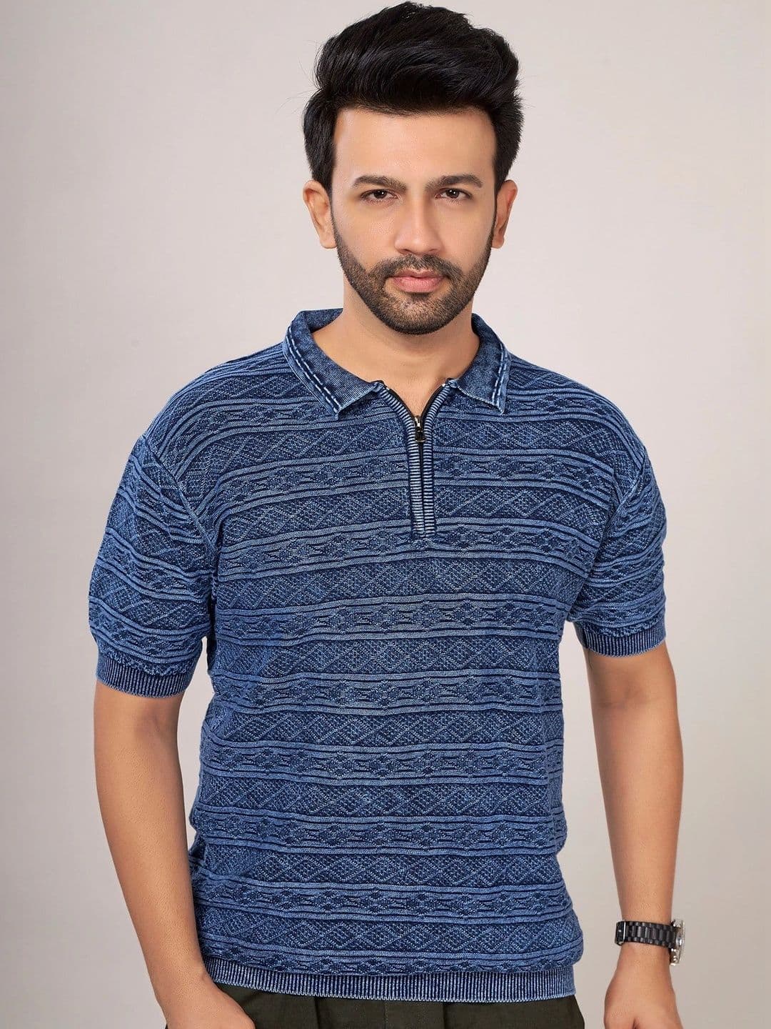 CHOKRA Men Polo Collar T-shirt - view 1
