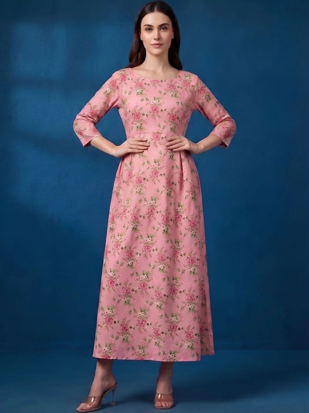 Pixie lane Floral Print A-Line Maxi Dress - view 1