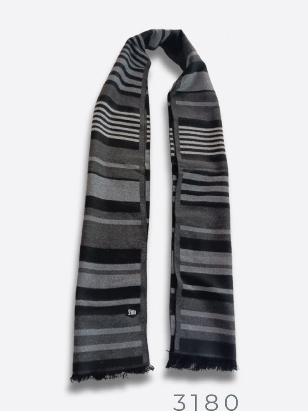 3180 Men Striped Acrylic Blend Mufflers - view 1