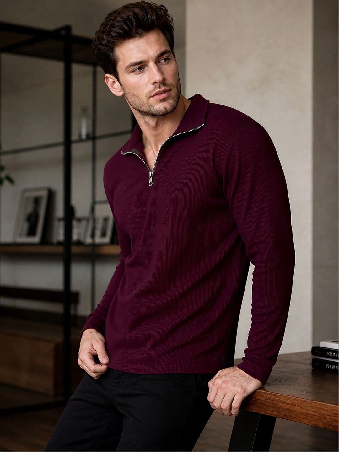 HERE&NOW Men Polo Collar T-shirt - view 1