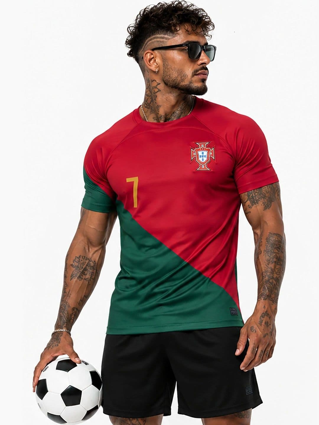 dostitch Men's Muscle Fit Colourblocked Sports T-shirt - view 1