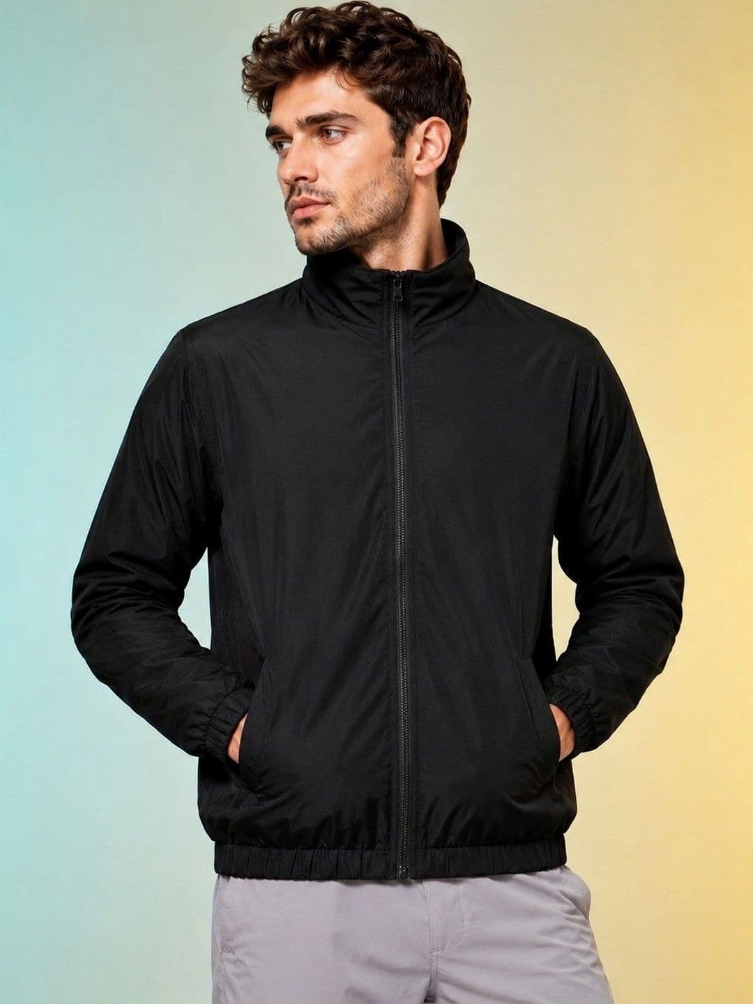 JKT Men Lightweight Training or Gym Bomber Jacket - view 1
