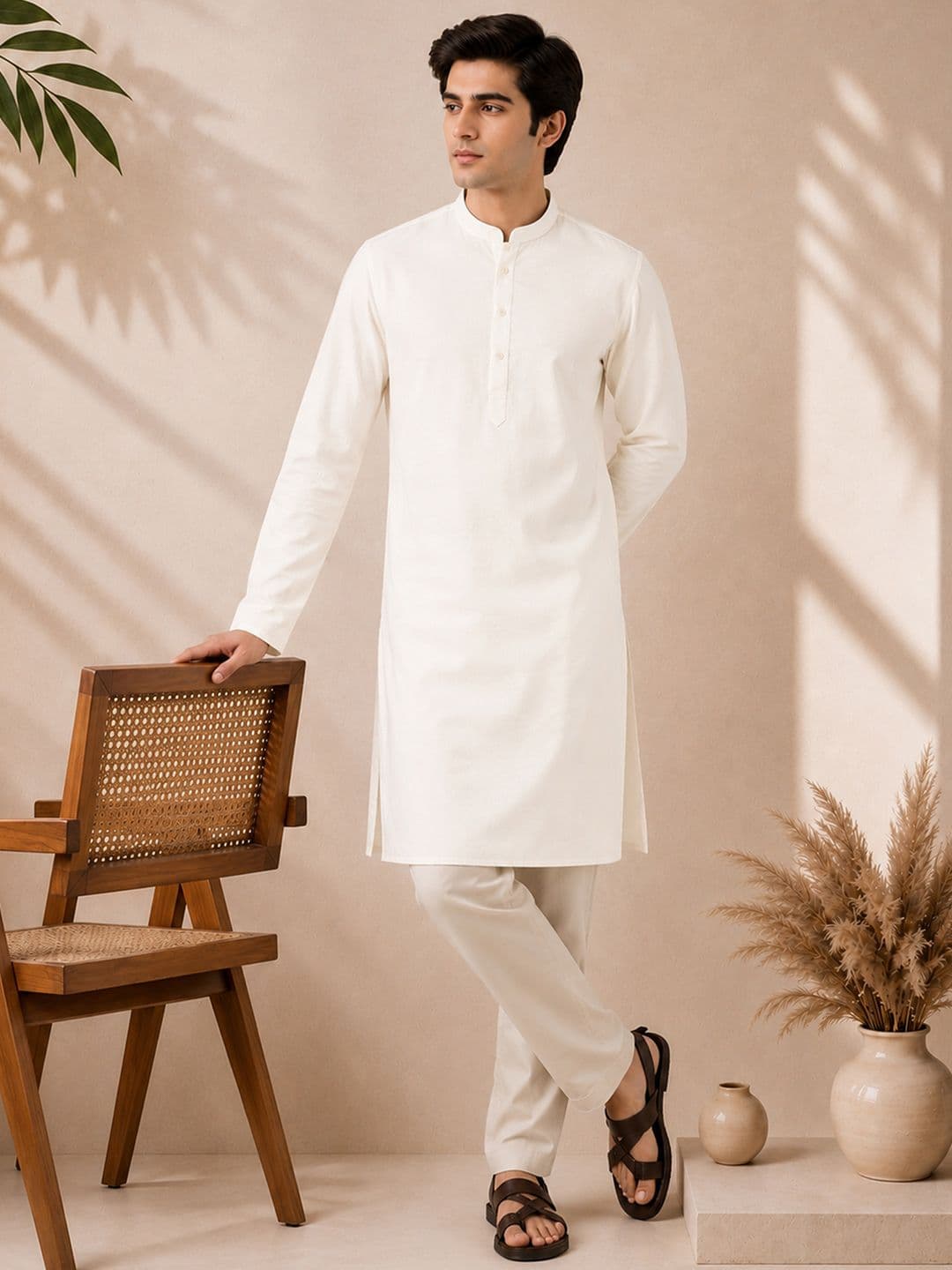Anouk Mirage Men Mandarin Collar Kurta - view 1