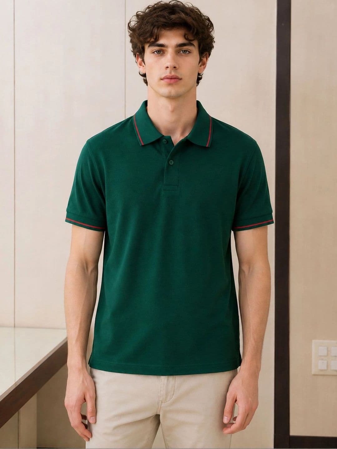 HERE&NOW Men Polo Collar T-shirt - view 1