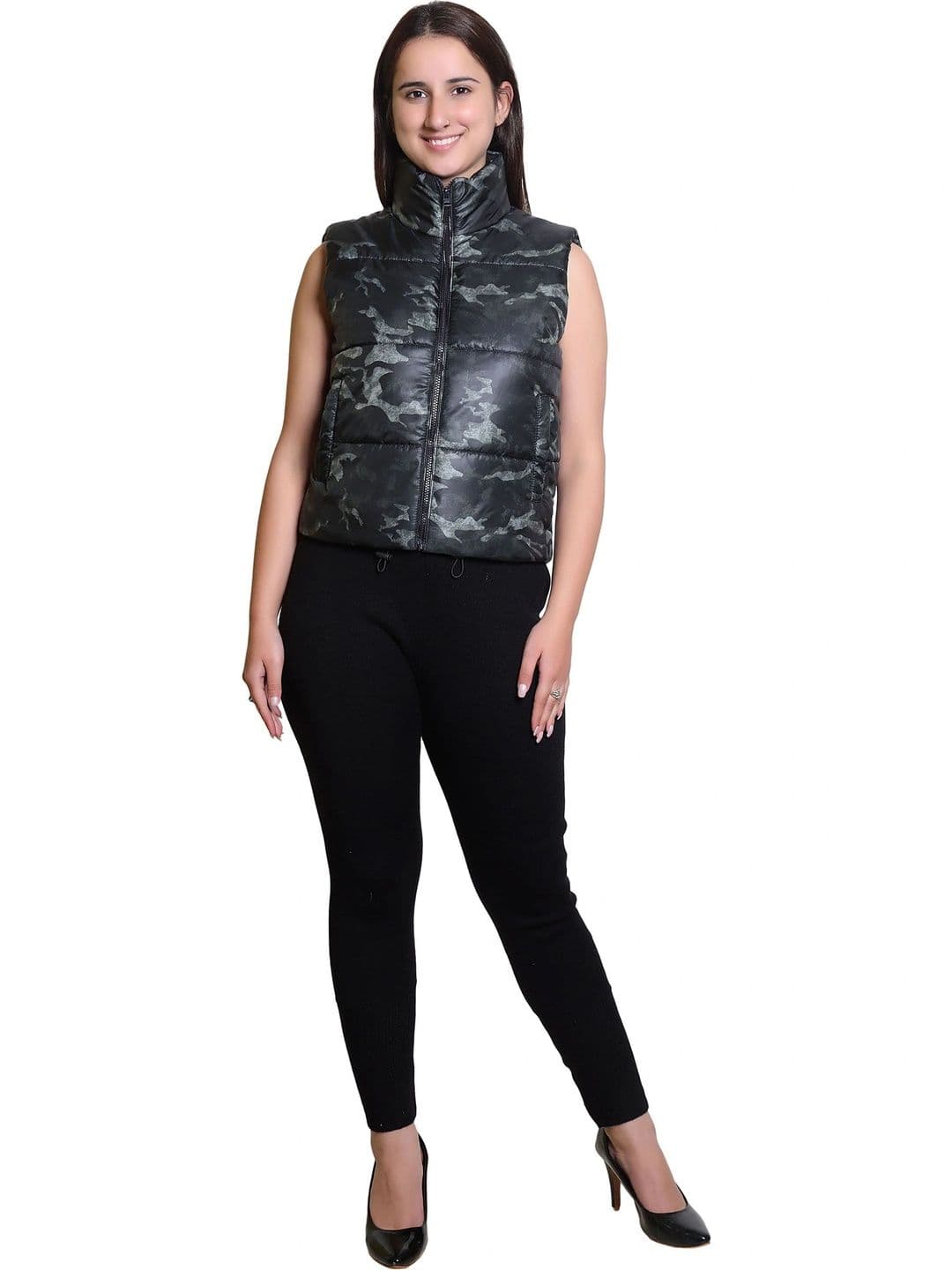 Chemistry Women Camouflage Insulator Puffer Jacket - view 1