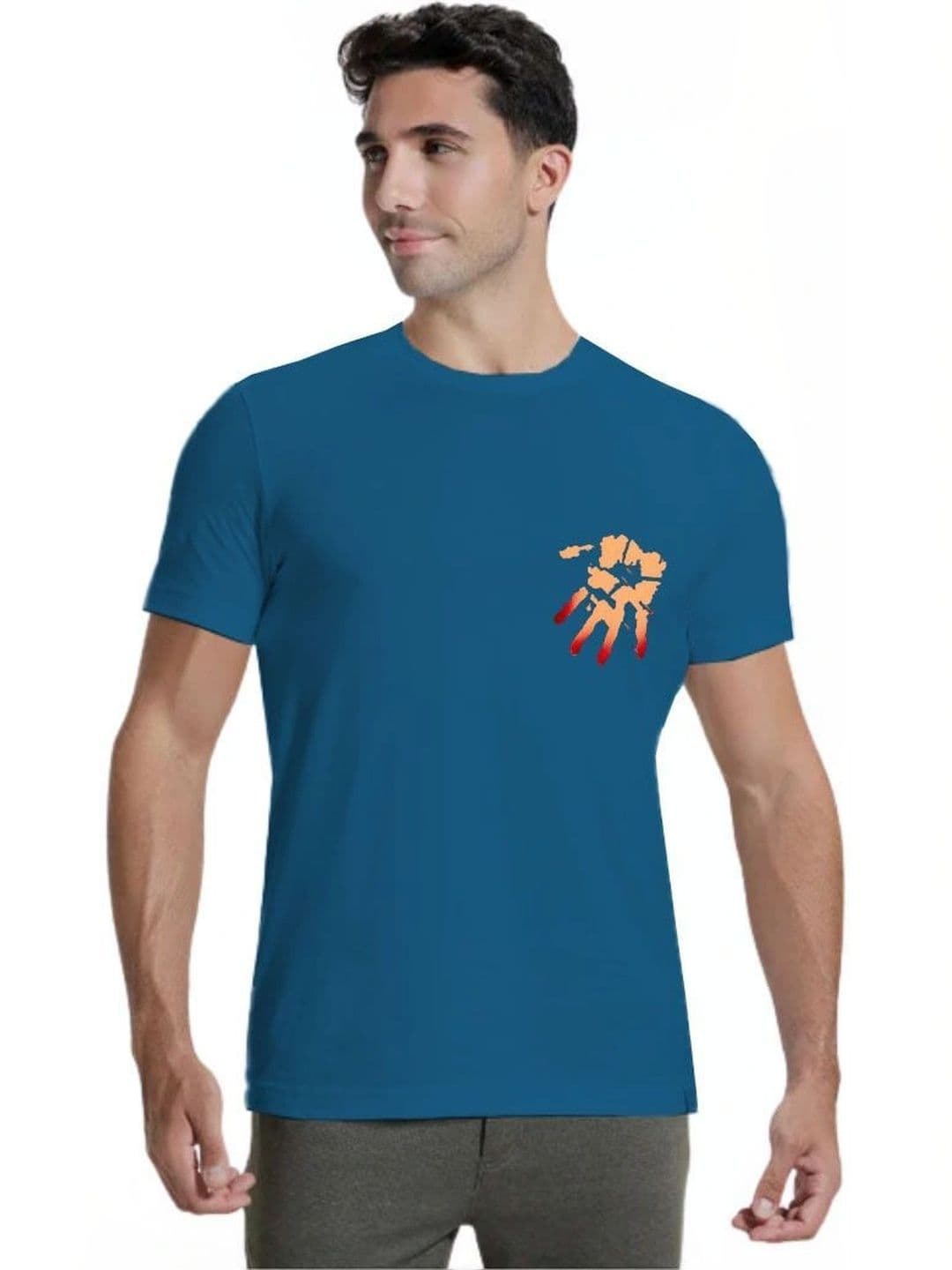 Alphine Men Printed Pure Cotton T-shirt - view 1