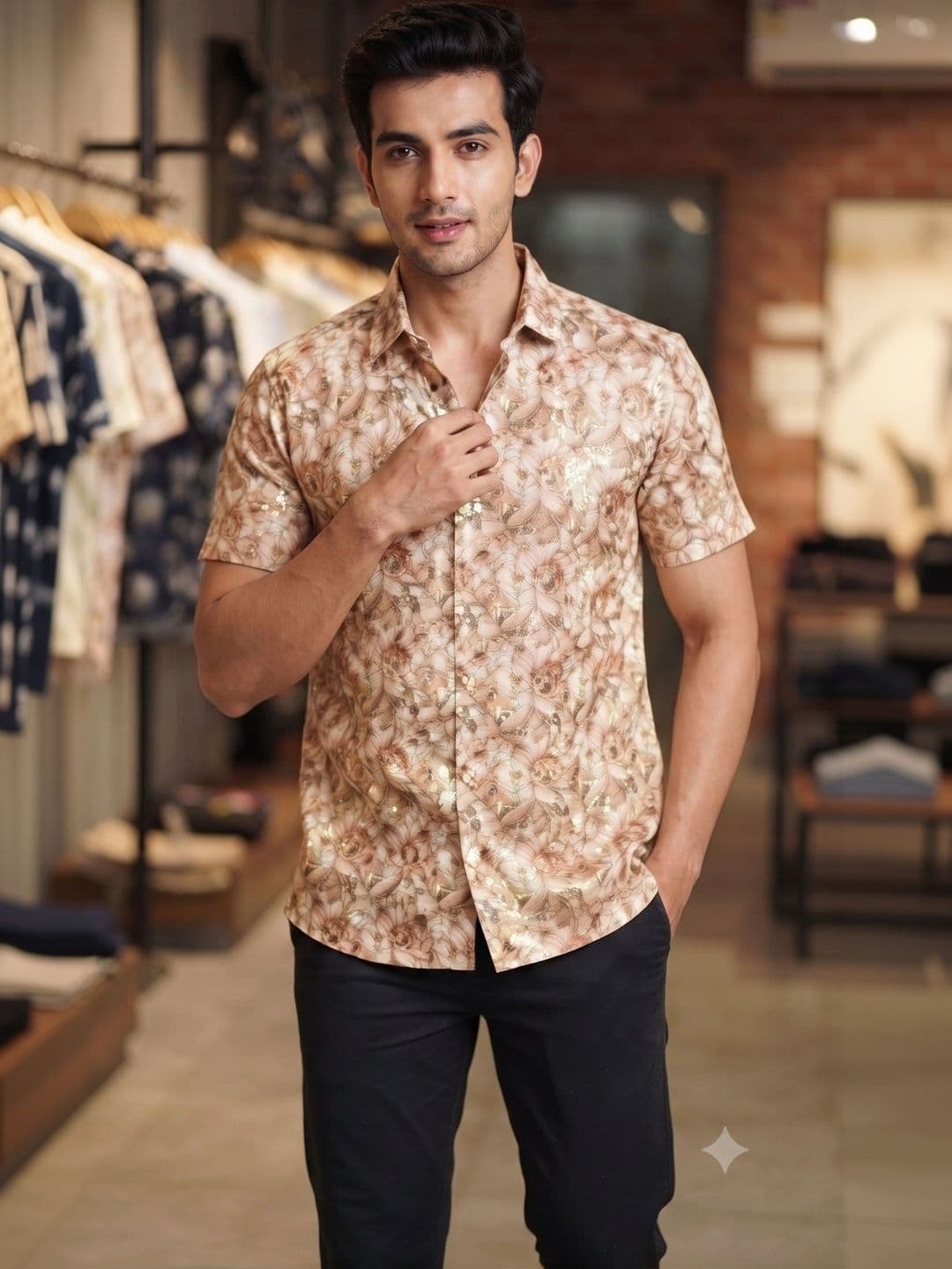 Roadster Men Classic Floral Printed Casual Shirt - view 1