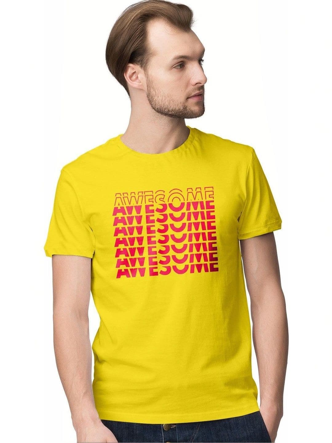 INKWALE Men Typography Printed T-shirt - view 1