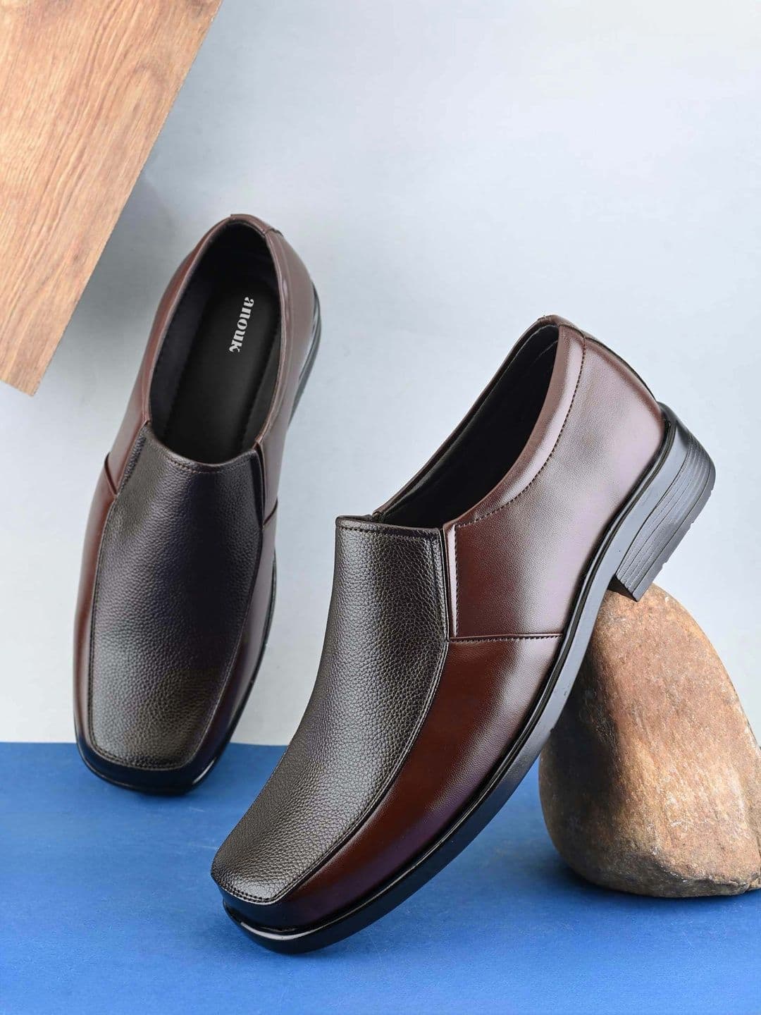 Anouk Men Round Toe Slip-On Shoes Formal Shoes - view 1