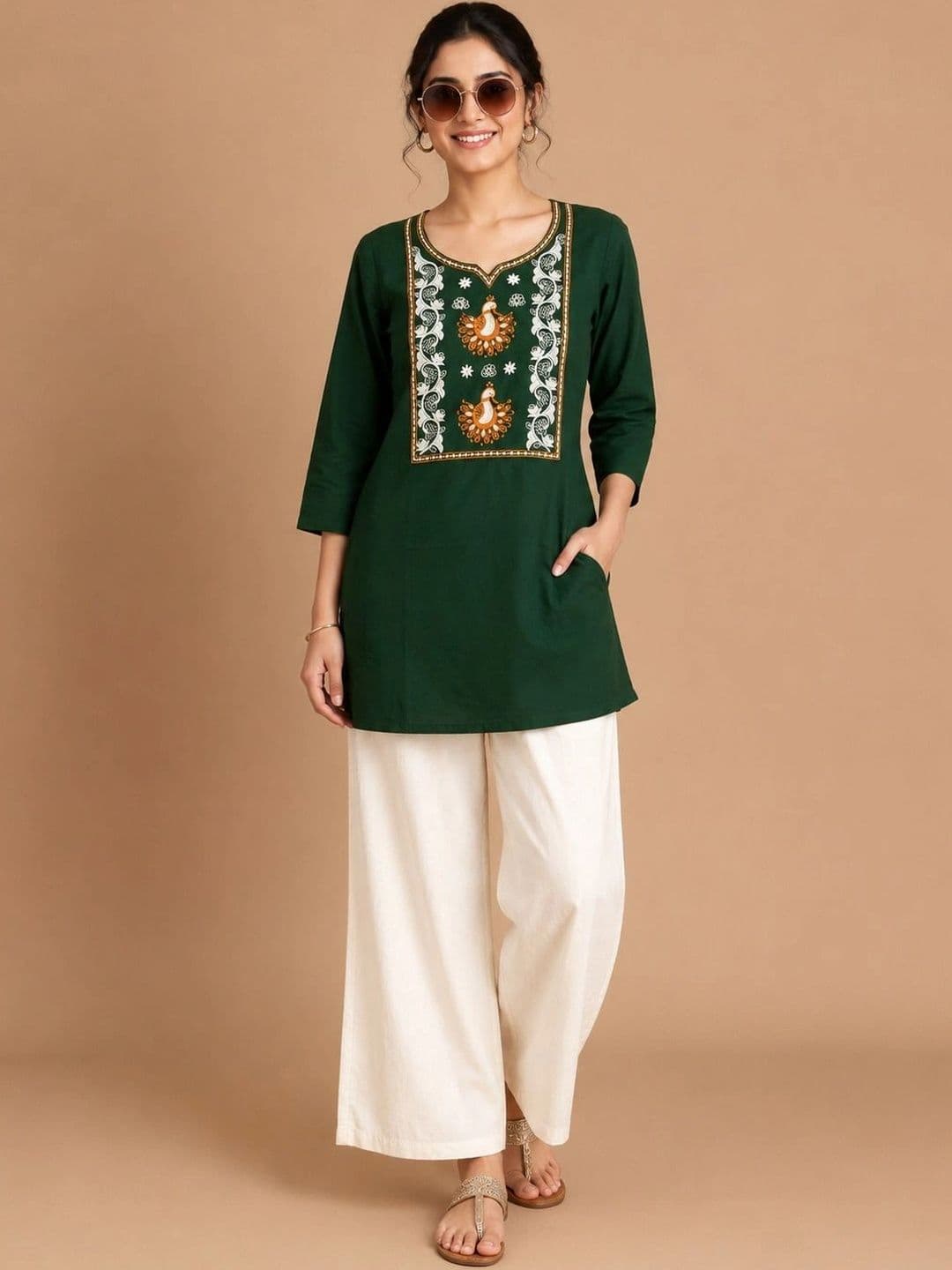 GRINISH Embroidered Tunic with Trousers - view 1