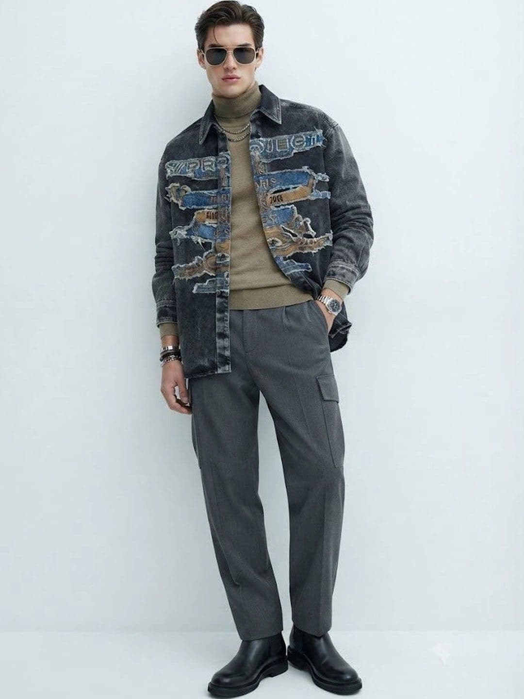 Suo Men Denim Jacket - view 1