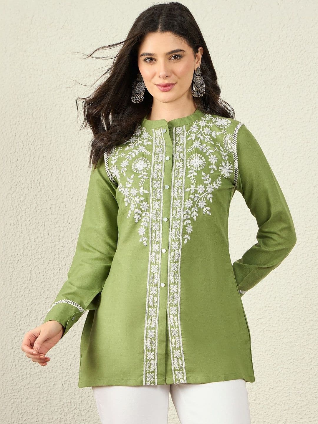 Anouk Embroidered Chikankari Chikankari Kurti - view 1
