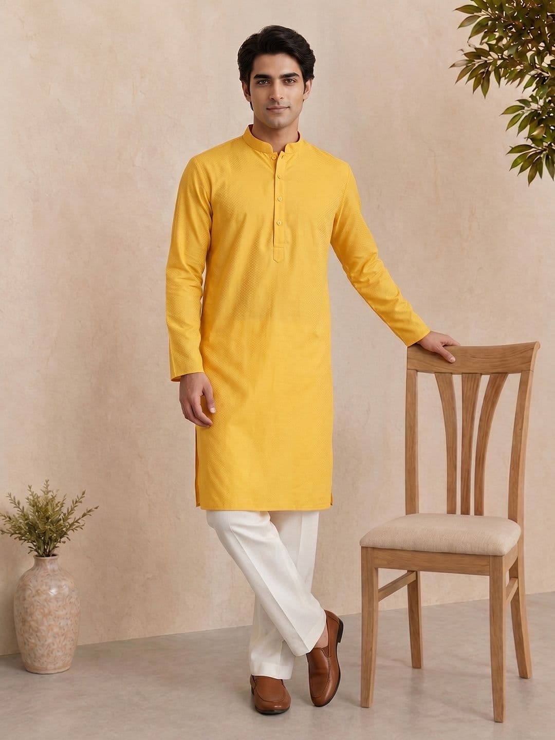 Anouk Woven Design Regular Kurta - view 1