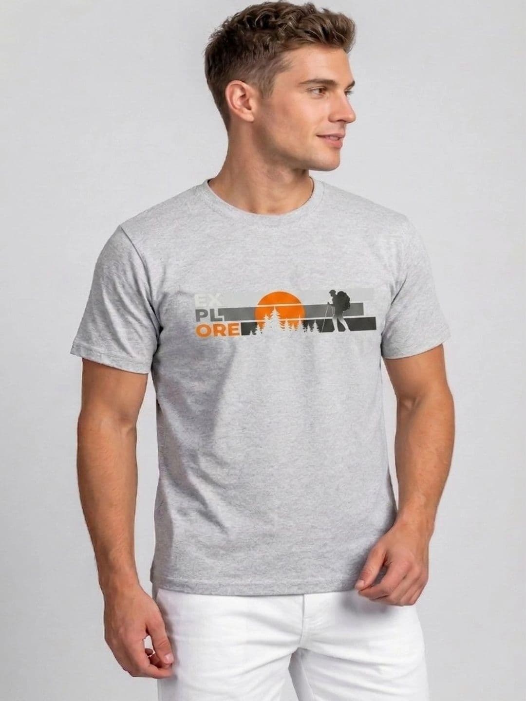 Attire Hub Men Printed T-shirt - view 1
