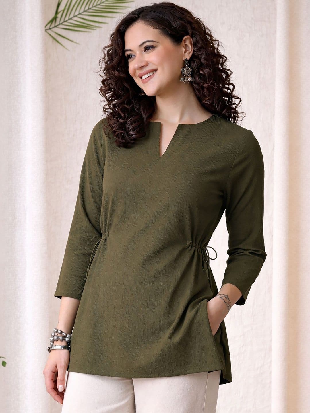 Anouk V-Neck Kurti - view 1
