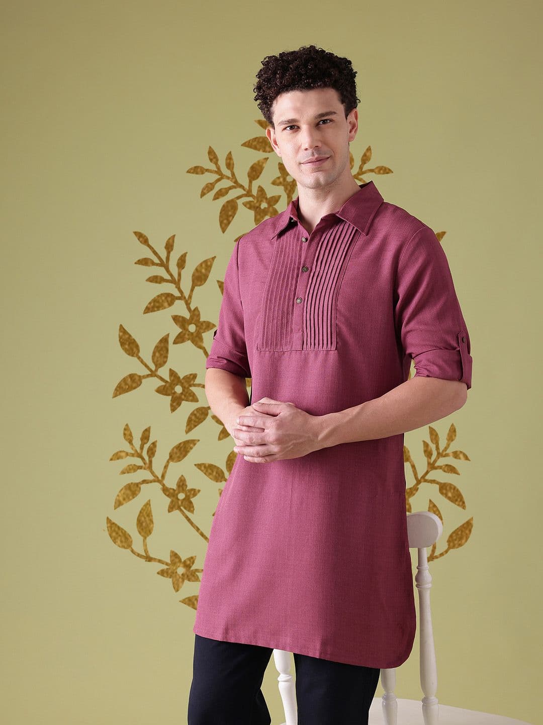 Anouk Pin Tucks Detail Kurta - view 1