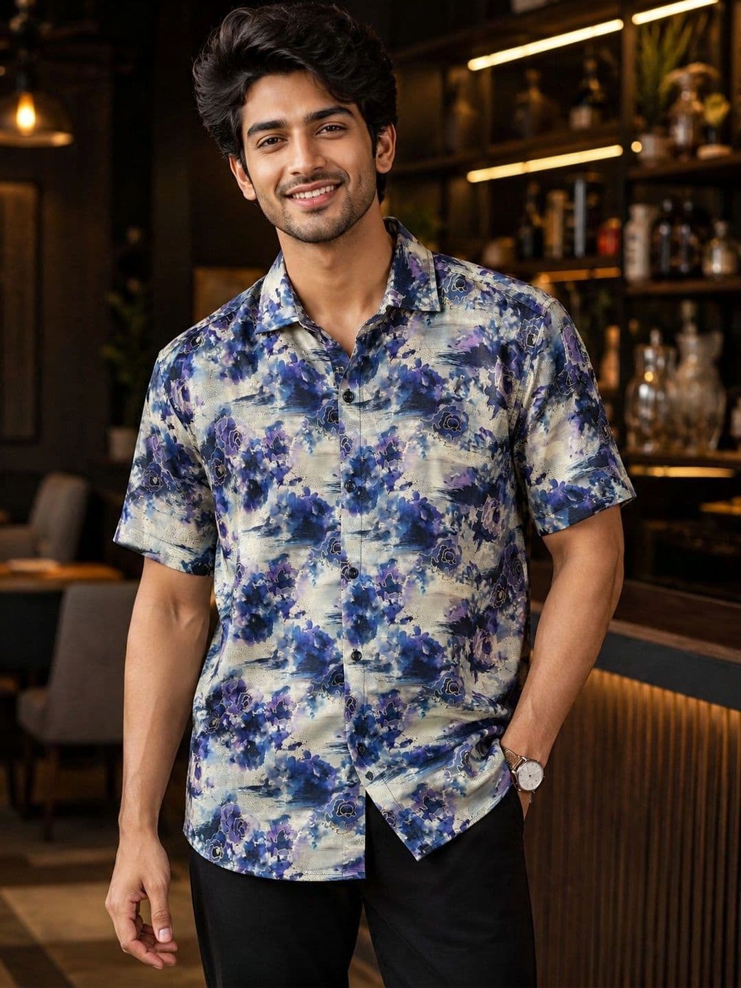 INVICTUS Men Classic Floral Printed Casual Shirt - view 1