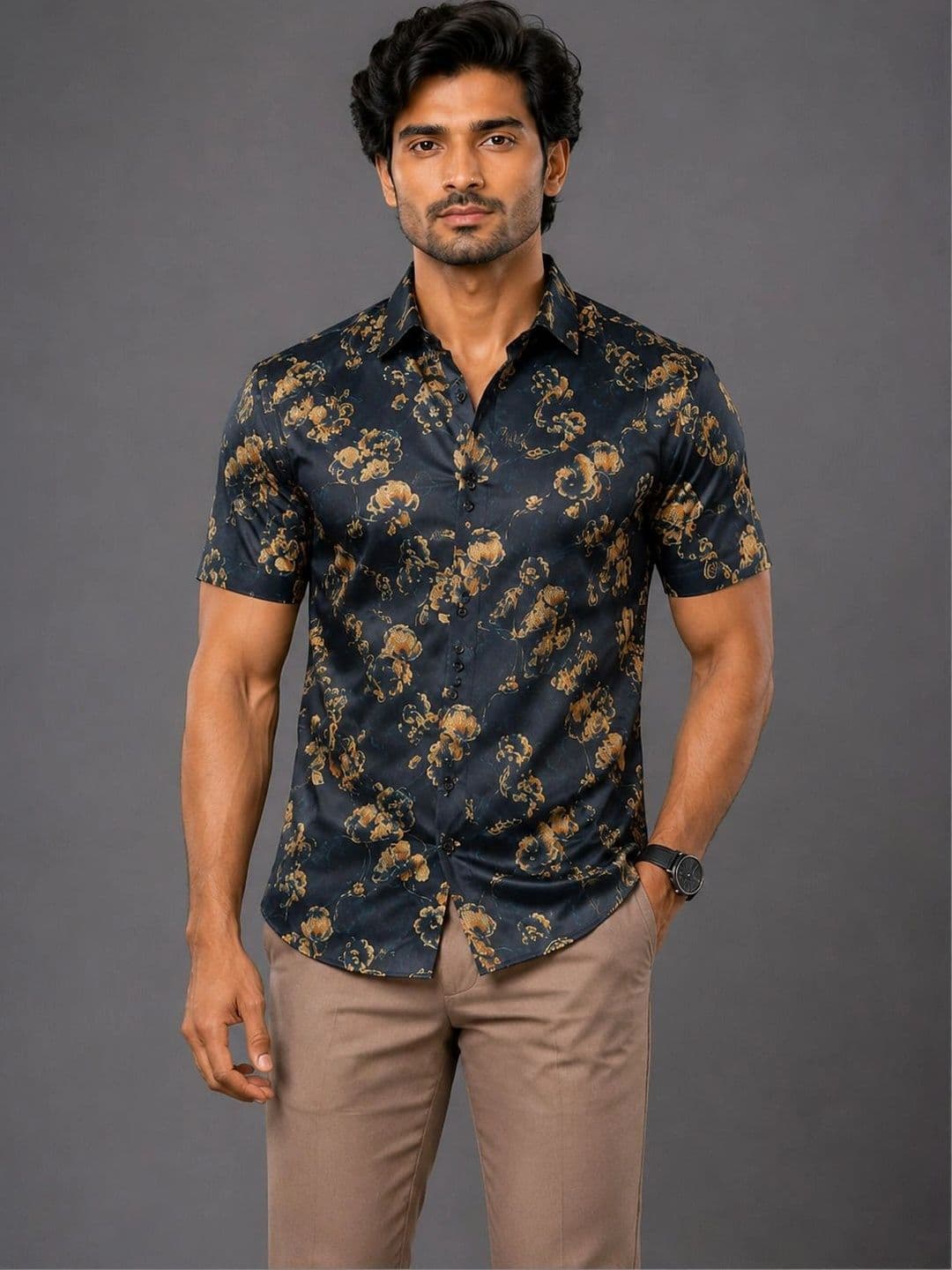 Roadster Men Classic Floral Printed Casual Shirt - view 1