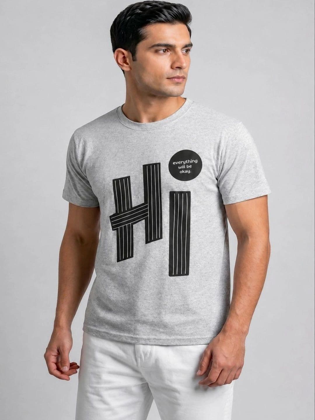 Attire Hub Men Typography Printed T-shirt - view 1
