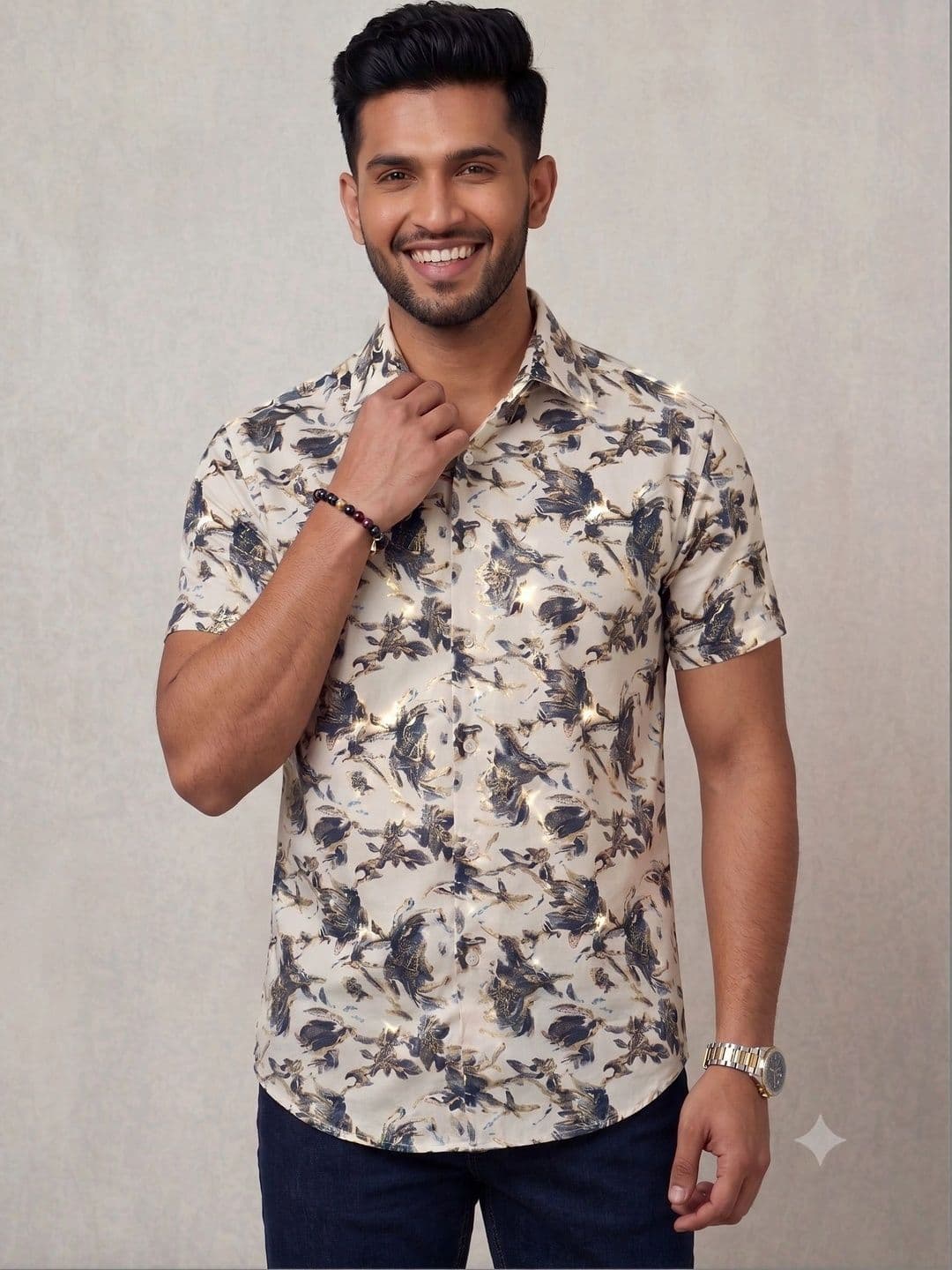 Roadster Men Classic Floral Printed Casual Shirt - view 1