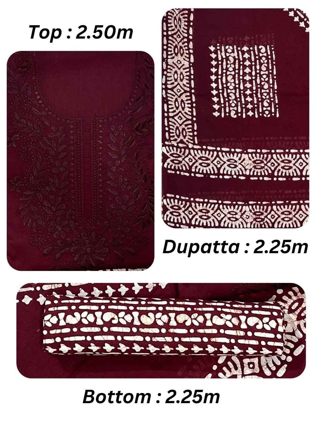 Farooq Dyeing Embroidered Pure Cotton Unstitched Dress Material - view 1