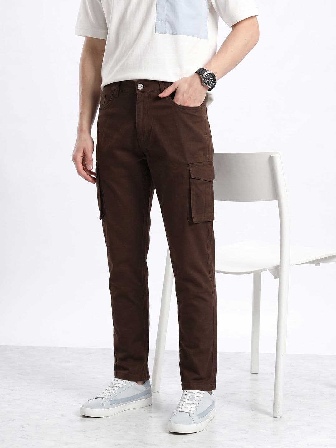 Aeropostale Men Slim Fit Cargo Trousers - view 1