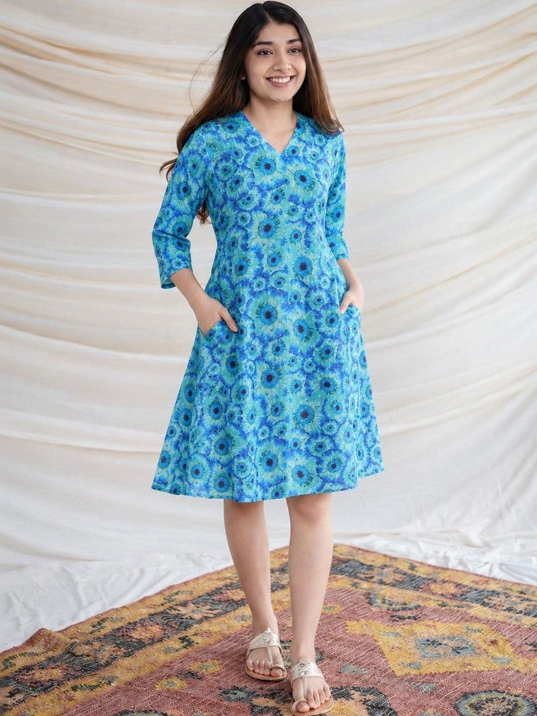Maavish Print A-Line Dress - view 1