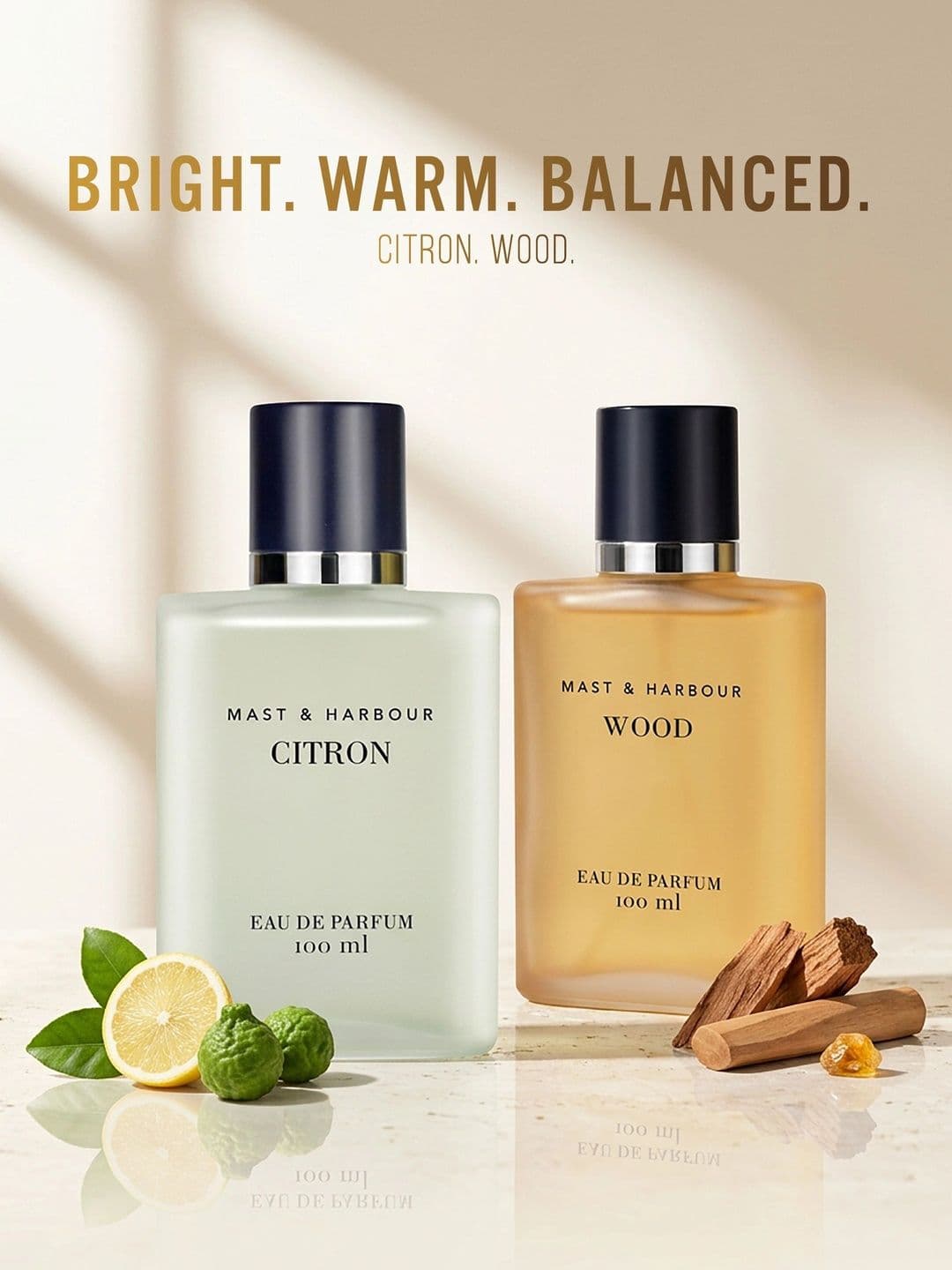 Mast & Harbour Men Citron & Woods Long Lasting Eau De Parfum - 100 ml - view 1