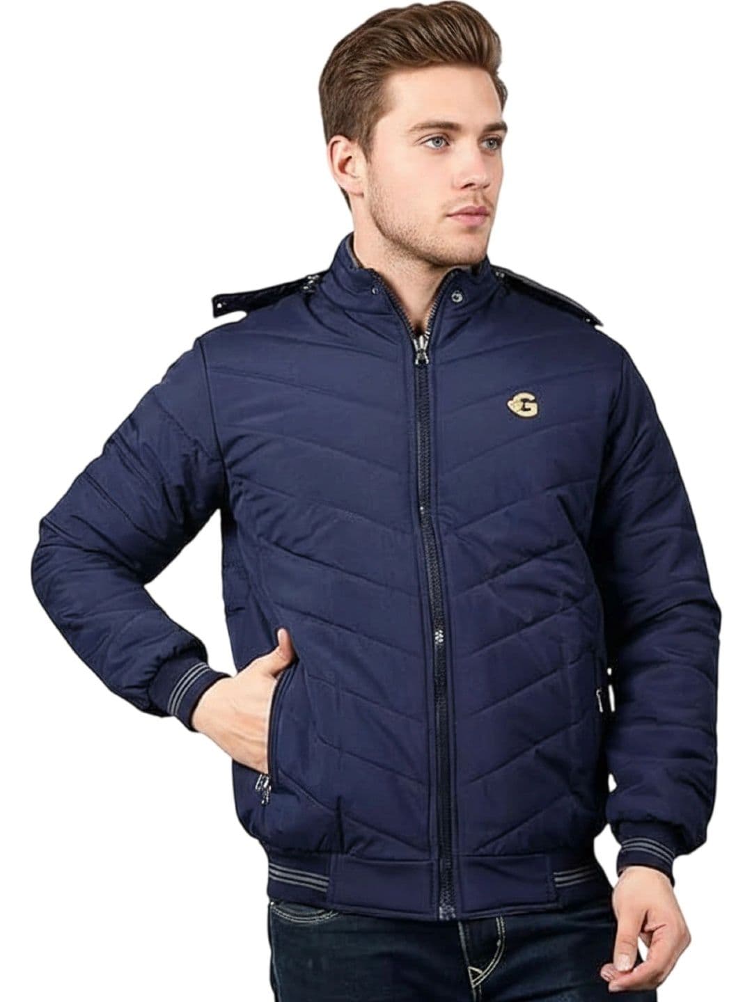 Roadster Men Lightweight Training or Gym Puffer Jacket - view 1