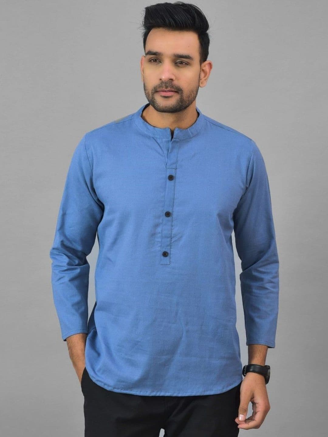 Anouk Mirage Men Patchwork Handloom Kurta - view 1