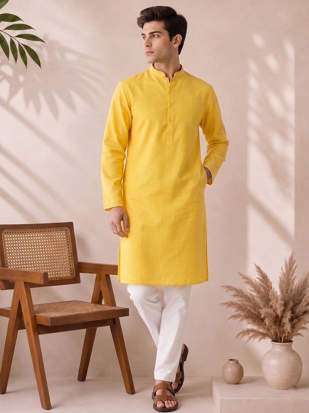 Anouk Mirage Mandarin Collar Straight Kurta - view 1
