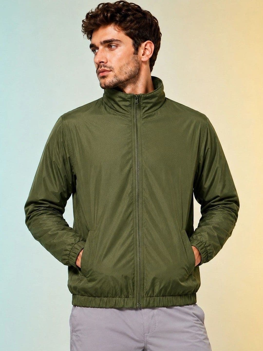 JKT Men Lightweight Training or Gym Bomber Jacket - view 1