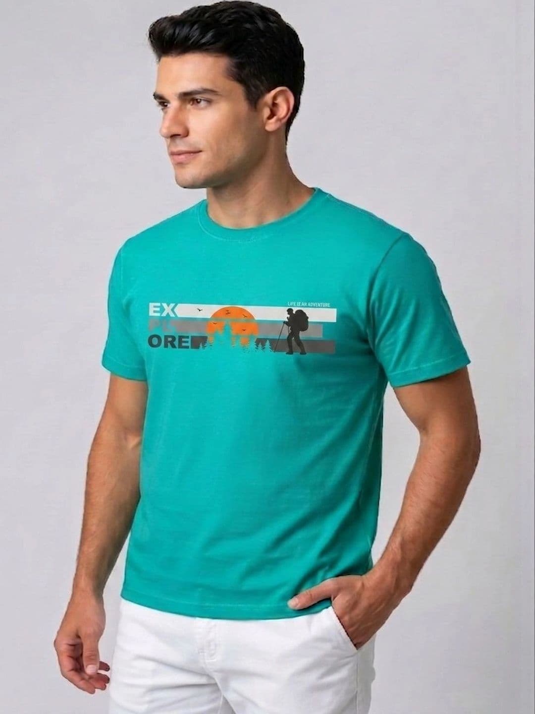 Attire Hub Men Printed T-shirt - view 1