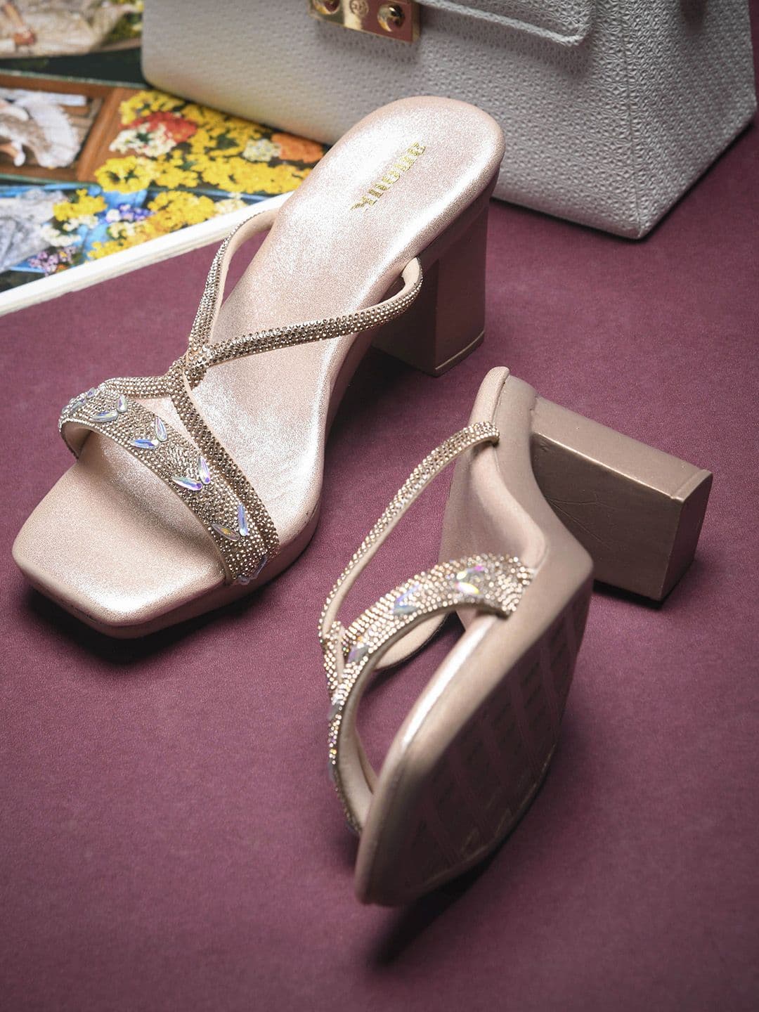 Anouk Women Embellished Block Heel Sandals - view 1