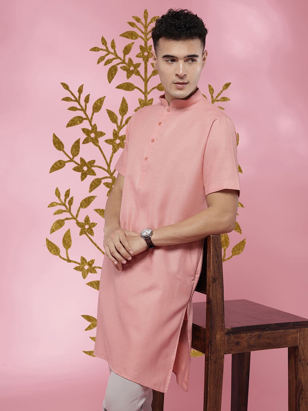Anouk Mirage Men Mandarin Collar Kurta - view 1