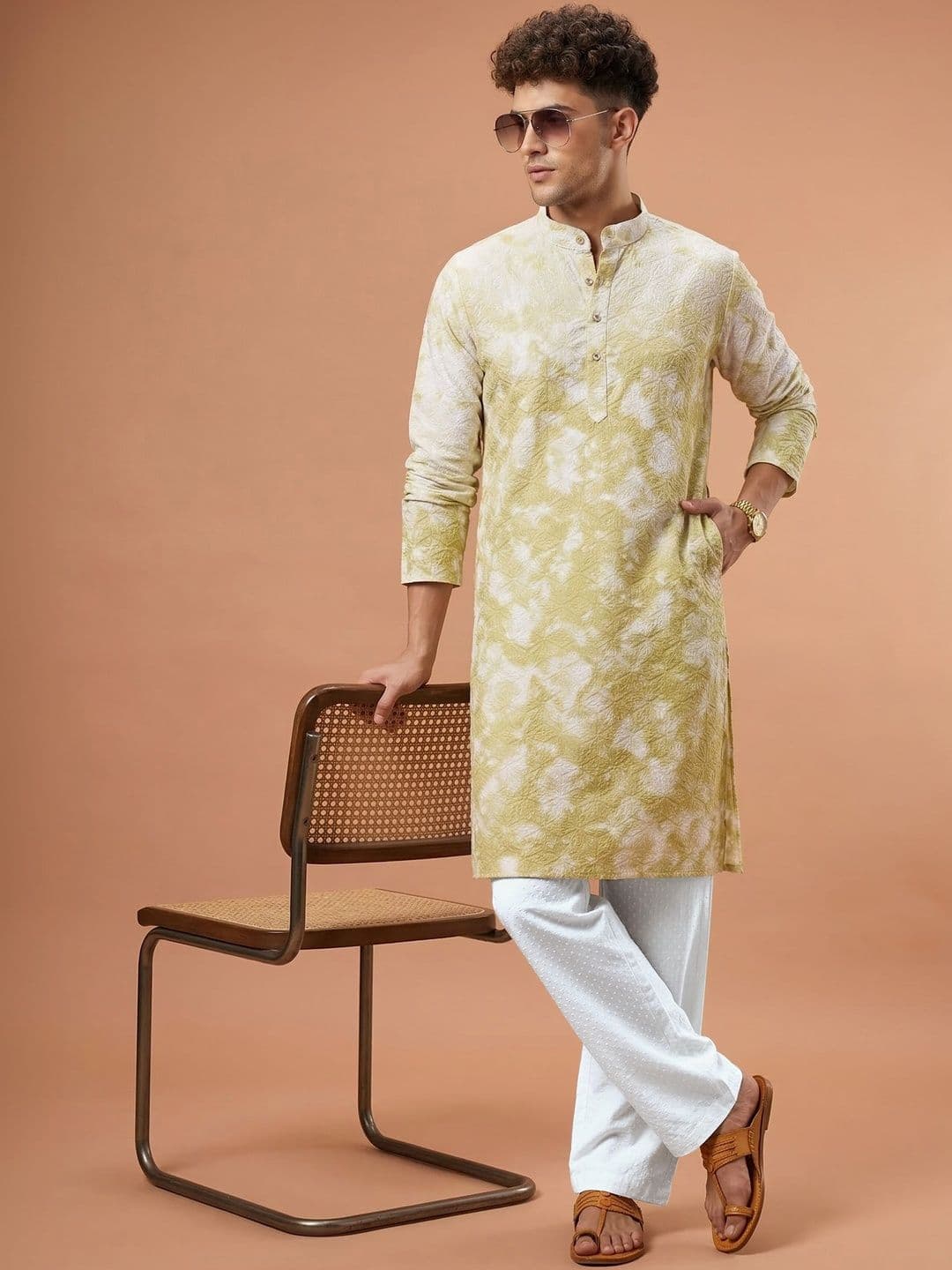 Anouk Men Embroidered Kurta - view 1