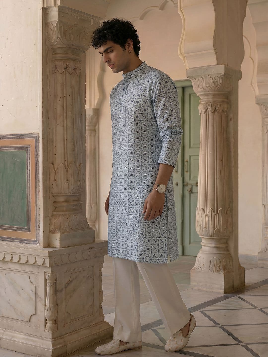 Anouk Printed Mandarin Collar Kurta - view 1