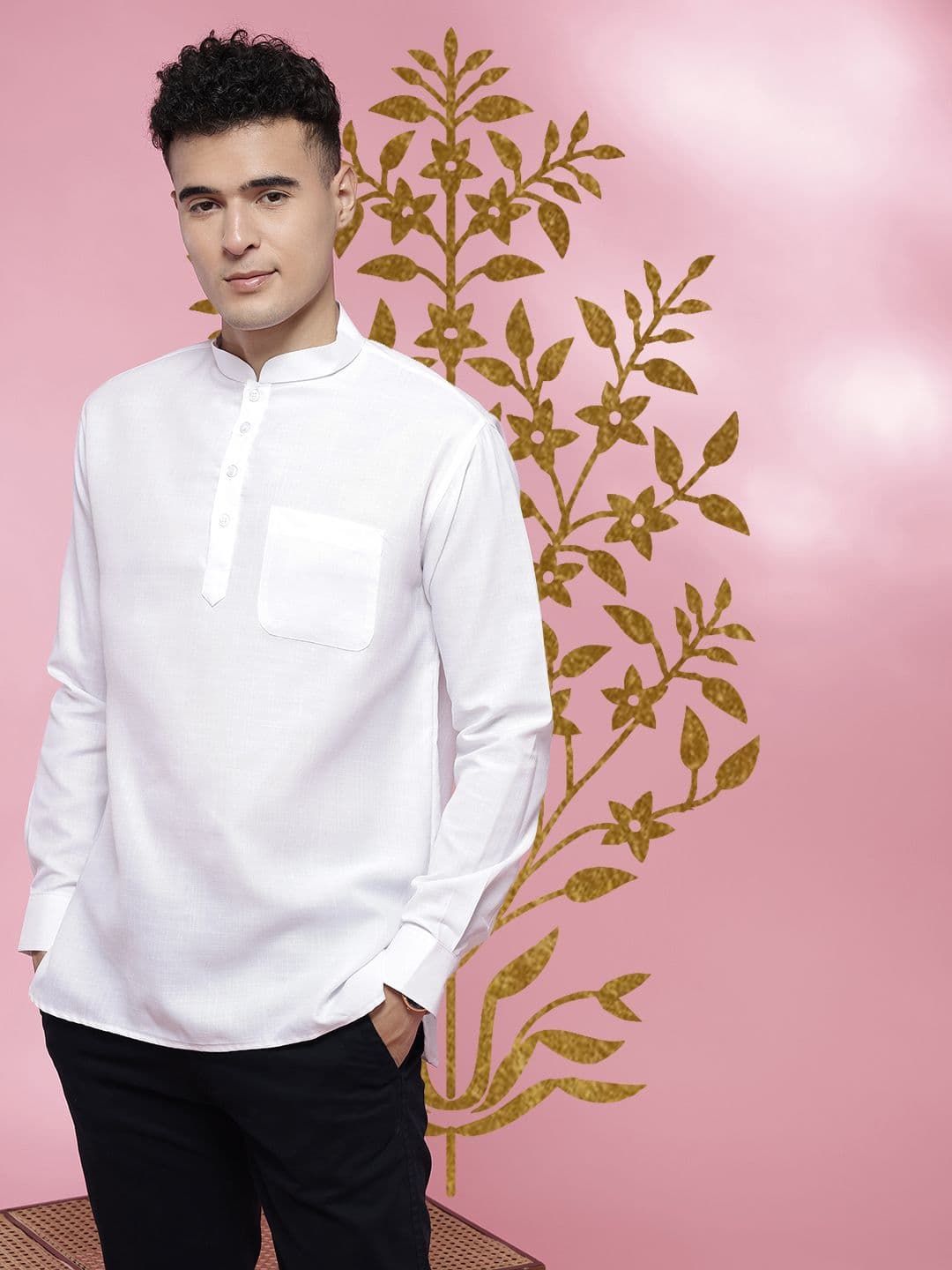 Anouk Mirage Men Mandarin Collar Kurta - view 1