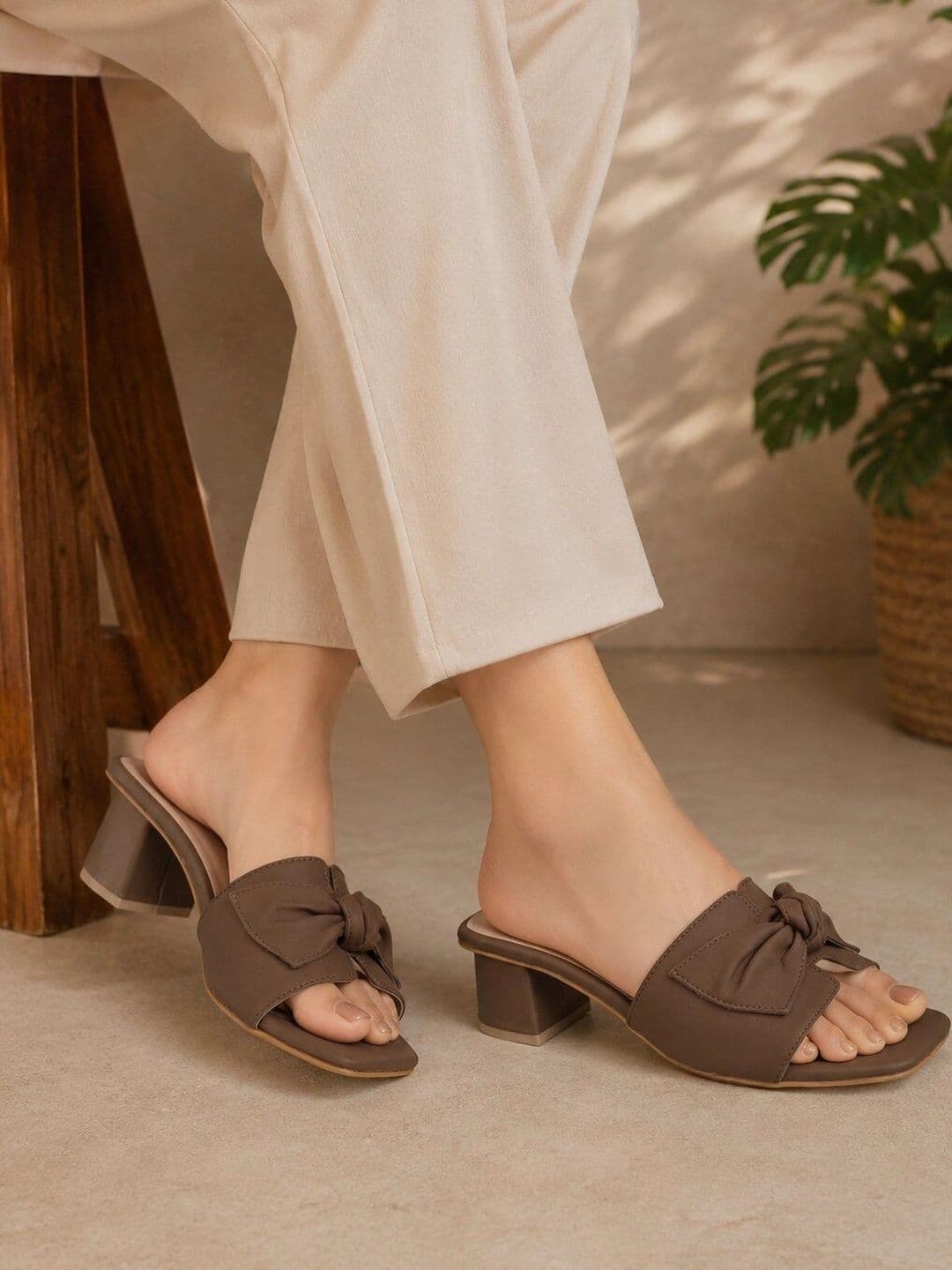 MOSAC Block Mules with Bows - view 1