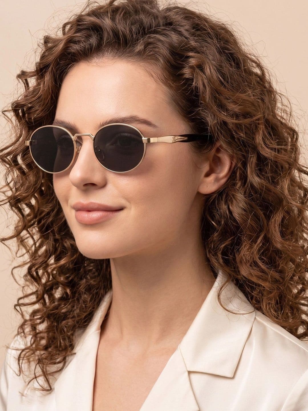 RORCE Women Oval Sunglasses with UV Protected Lens RS33GOF_BLL - view 1