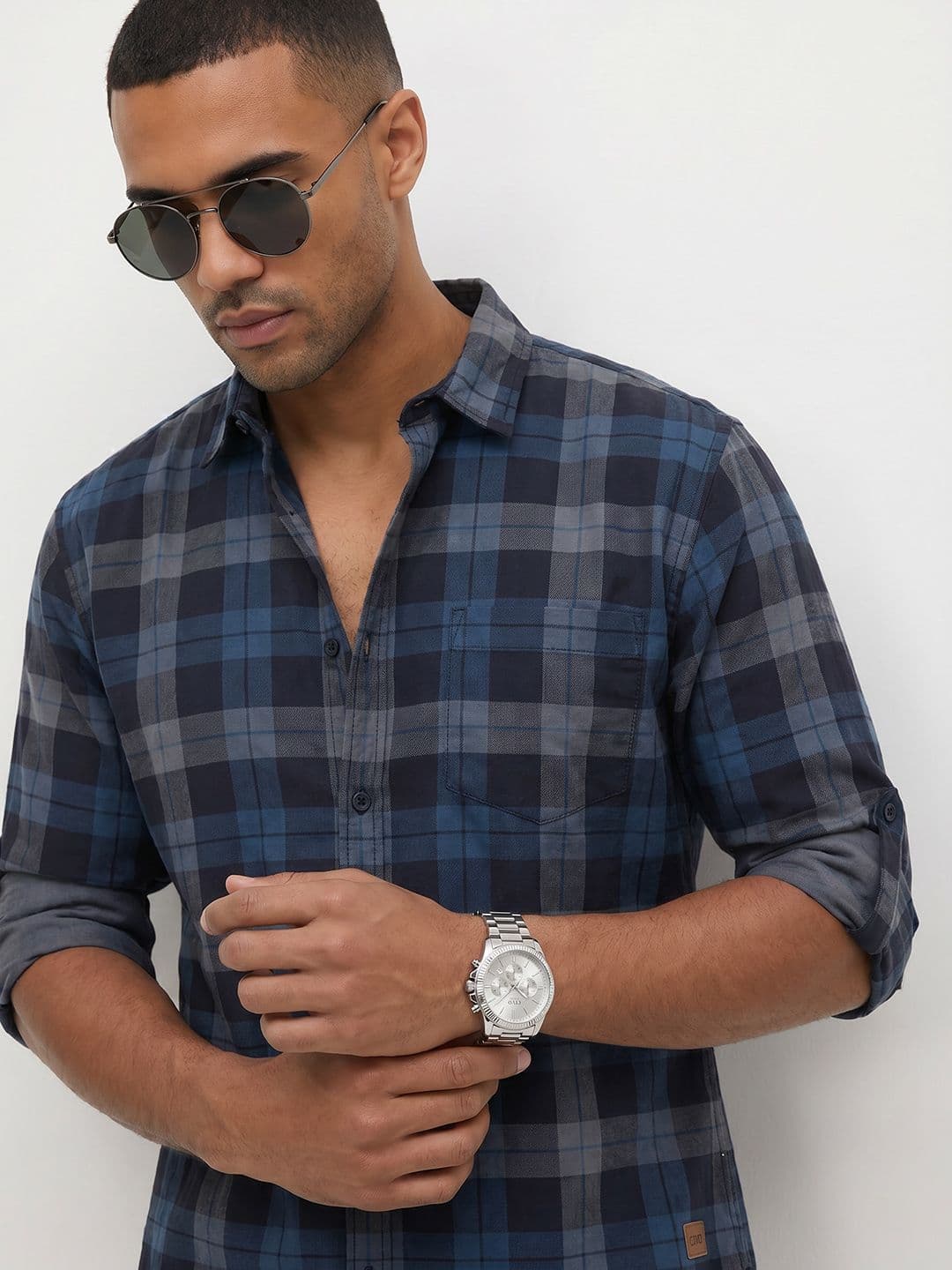 The Roadster Life Co. Checked Pure Cotton Shirt - view 1