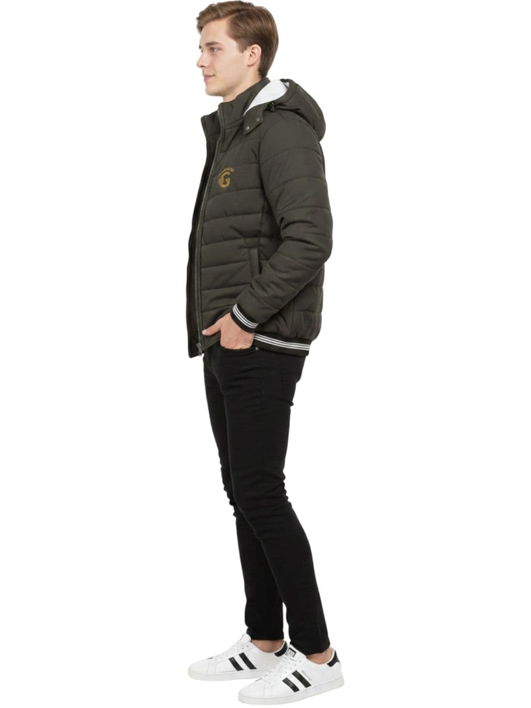 R.Code by The Roadster Life Co. Men Lightweight Training or Gym Puffer Jacket - view 1